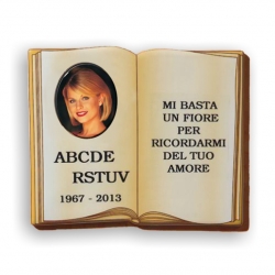 Zdjęcie książka libro owal 15X18 cm T653