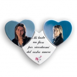 Zdjęcie serce potrójne 36X26 cm O821