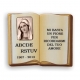 książka libro prostokąt sepia