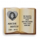 książka libro serce czarno-białe