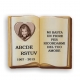 książka libro serce sepia
